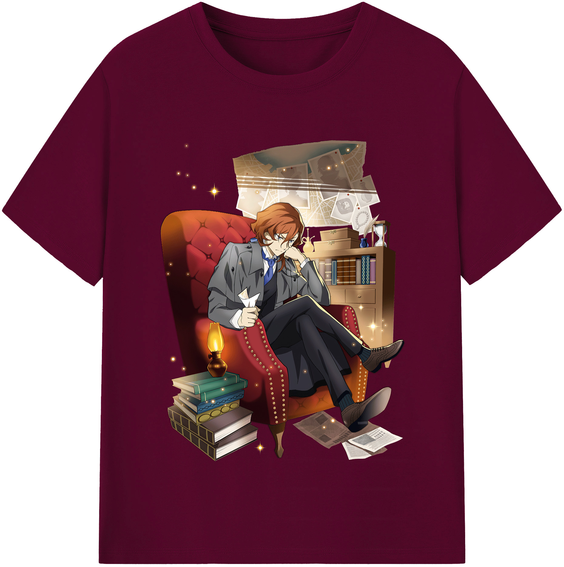 （画像用） 文豪ストレイドッグス Bungo Stray Dogs レディースカジュアルプリントTシャツ（綿100％）